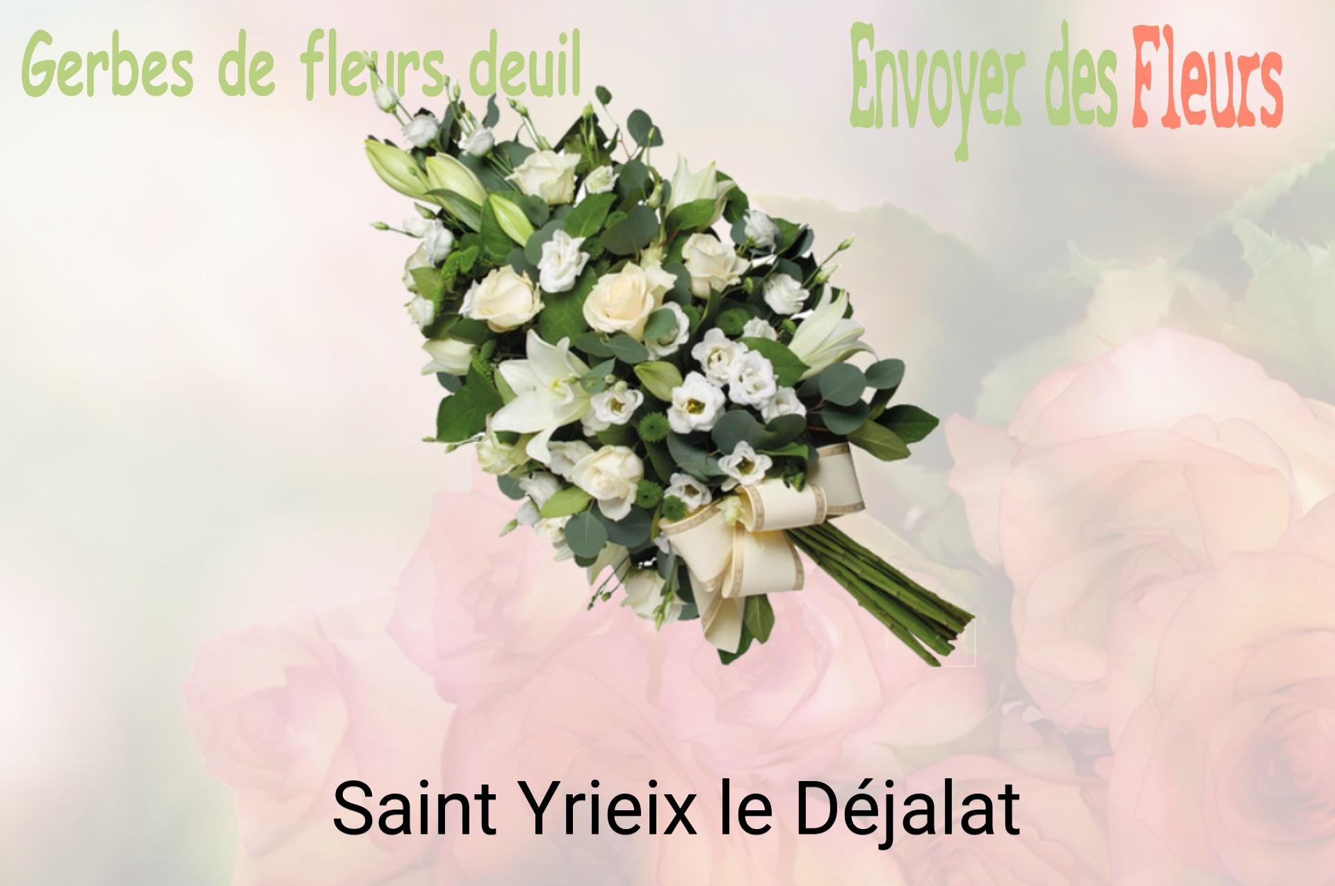 Gerbe de fleurs de deuil livrée à Saint-Yrieix-le-Déjalat